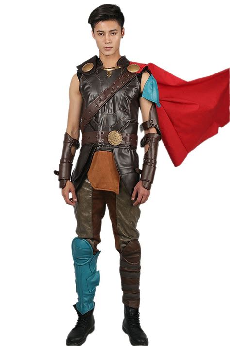 Thor Ragnarok Mens Thor 3 Pu Leather Costume Deluxeadultcostumes