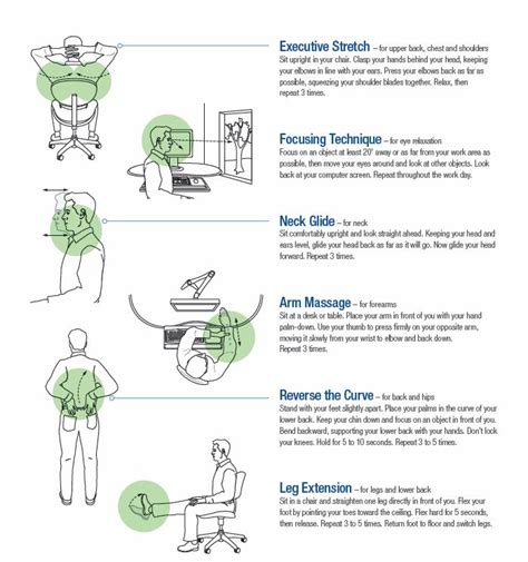 Ergonomic Exercises Occupational Health And Safety Office