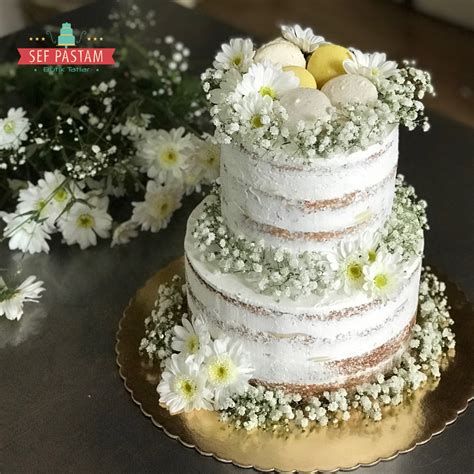 Papatyalı Naked Cake Papatyalı Naked Cake Siparişi Papatyalı Naked