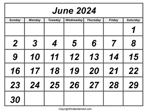 Printable Free June 2024 Calendar With Holidays And Notes