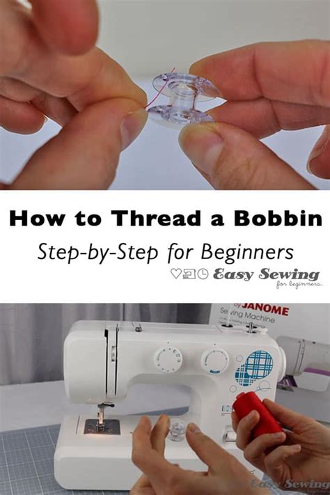 How To Thread A Bobbin Janome Sewing Machine Style Easy Sewing For