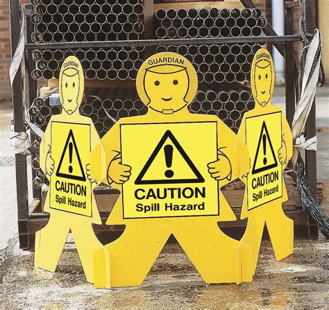 Caution Spill Hazard Guardian Floor Stand Safetyshop