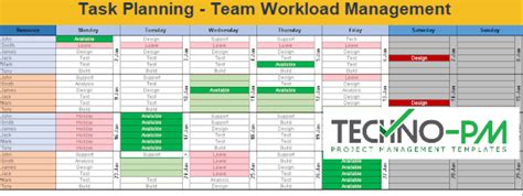 Excel Team Calendar Template Download Plan Monthly Schedule Task