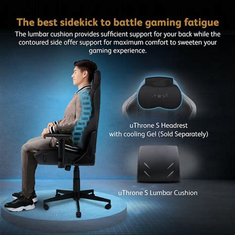 Osim Uthrone S Gaming Chair With Customizable Massage Black Osim