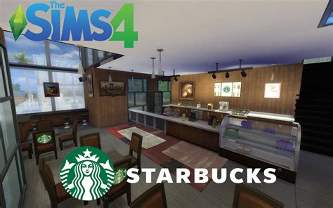 The Sims 4 Starbucks Speed Build Youtube