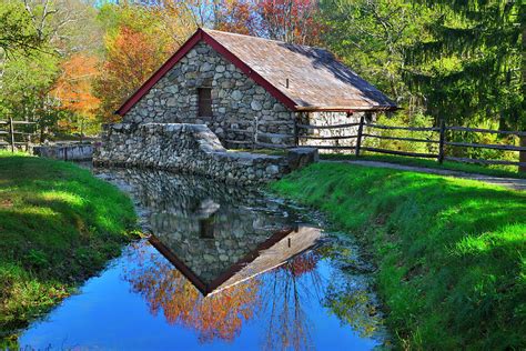 Old Grist Mill Autumn Reflection Photograph By Luke Moore Fine Art