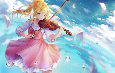 Anime Girl Playing Violin Metro Wallpapers