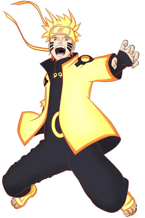 Naruto Uzumaki Rikudo Sennin Modo 1 By Nekoar Naruto Uzumaki Anime