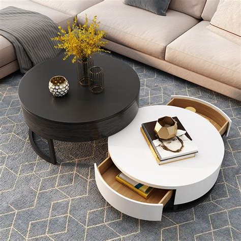 Modern Round Coffee Table With Storage Luxury Modern Round Coffee