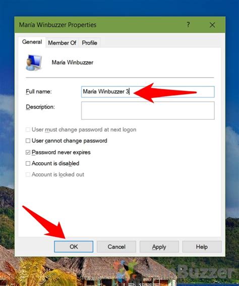 How To Change A Username Account Name In Windows 10 Winbuzzer