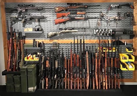 For more information on designing and building a gun room, this link has a great video that will help you start planning. gun room wall rifle display - SecureIt Gun Storage