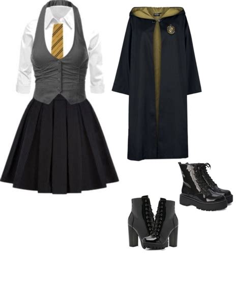 Hufflepuff Female Uniform In 2023 Hufflepuff Outfit Harry Potter