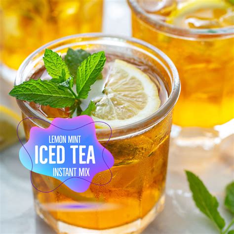 Mint Lemon Iced Tea Instant Mix World Of Chai