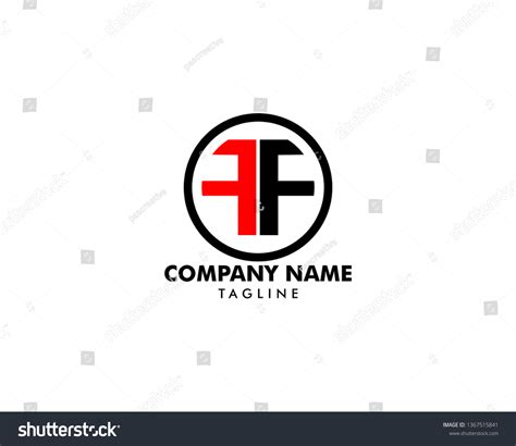 Initial Letter Ff Logo Template Design Stock Vector Royalty Free