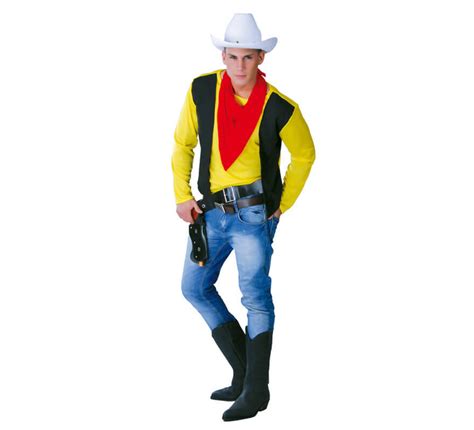 Gelbes Cowboy Kostüm Für Herren