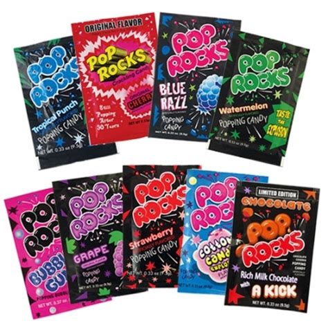 1479 Pop Rocks 18ct Popping Candy And Crackling Gum You Pick