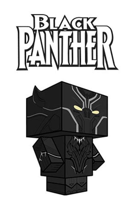 Black Panther Paper 3d Marvel Etsy España