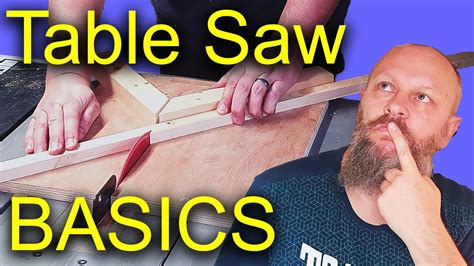 Learn Table Saw Basics 1 Woodworking For Beginners Youtube
