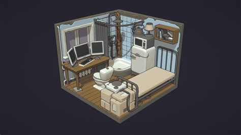 Artists Room 3d Model By Martin Edge Martinedge Bec5a01