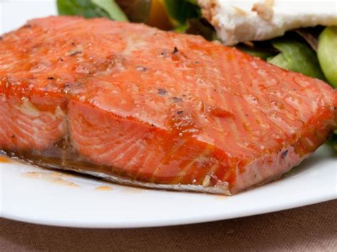 Healthy Recipes Maple Mustard Glazed Pink Salmon Recipe