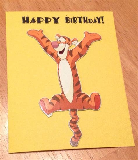 Tigger Birthday Card Birthday Cards Cards Cards Handmade