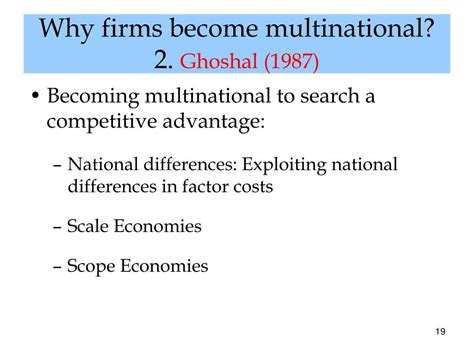Ppt Multinational Corporations In The Global Economy Powerpoint