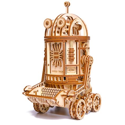 Buy Wood Trick Space Junk Robot 3d Wooden Puzzles For Adults And Kids