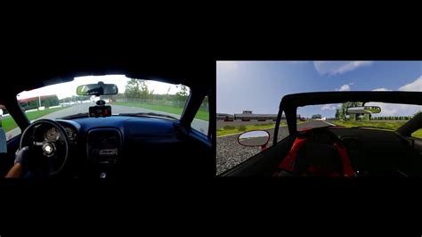 Real Miata Vs Assetto Corsa Miata Autodrome St Eustache Youtube