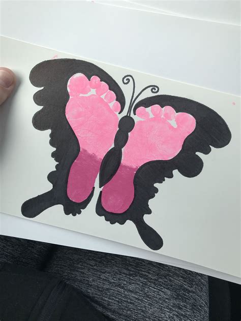 Butterfly Footprint Butterfly Footprints Toddler Crafts Crafts