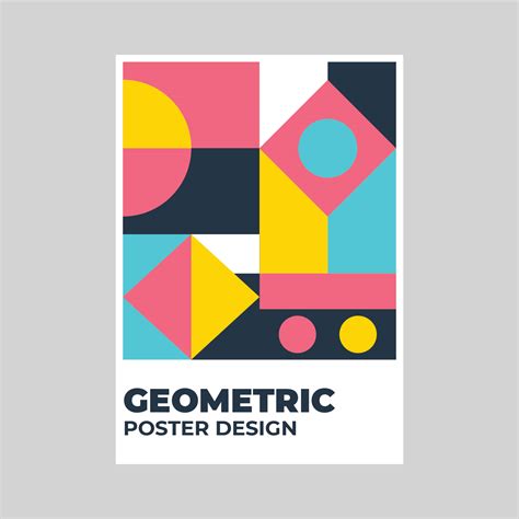 Design Geométrico De Pôster 463860 Vetor No Vecteezy