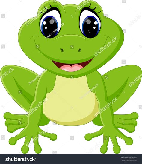 Cute Frog Cartoon Stock Illustration 438382135 Shutterstock