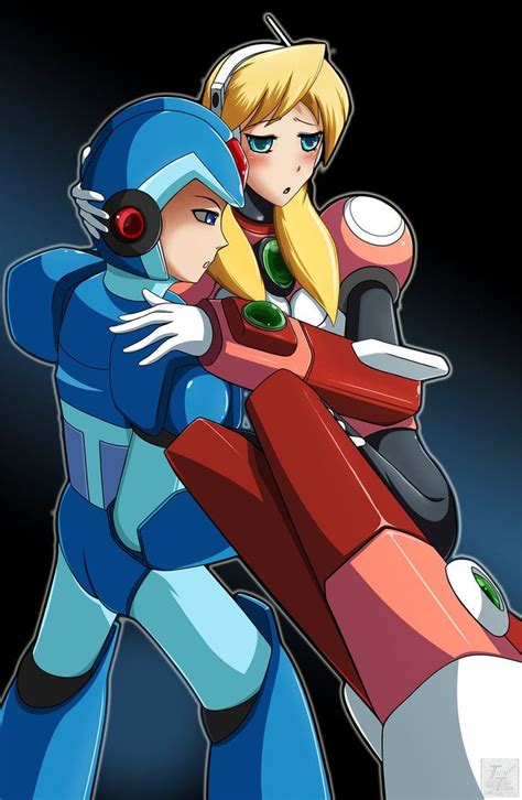Alia And X Blushing Face Mega Man Alia