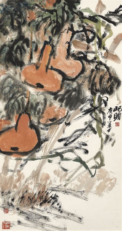 Zhu Qizhan 1892 1996 Gourd Christies