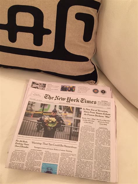 Blog The New York Times Sunday Edition Print Versus Digital × García