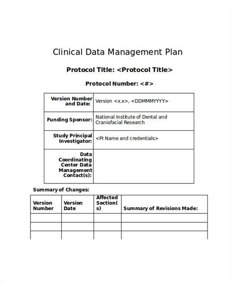 Data Management Plan 15 Examples Format Pdf Examples