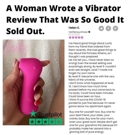 A Woman Wrote A Vibrator Review That Was So Good It Sold Out Helen K