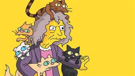 Los Simpson La Trágica Historia De La Loca De Los Gatos Y Una