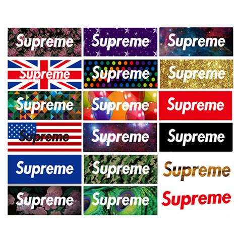 Supreme Box Logo Sticker Collection Supreme And Everybody