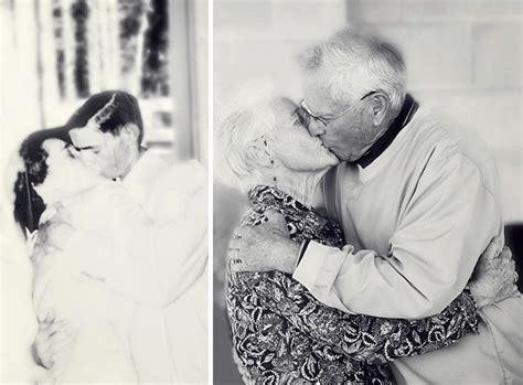 20 Couples Célebres Recréent Leurs Photos Du Passé à Lidentique Et