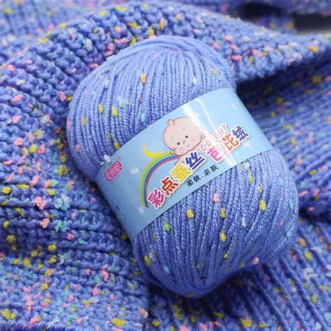 1pcs Colored Milk Cotton Hand Knitting Yarn Baby Woolen Diy Weave
