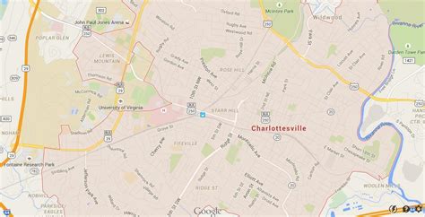 Map Of Charlottesville