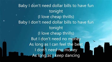 Sia Cheap Thrills Lyrics Chords Chordify