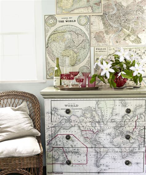 Map Home Decor Ideas For Decorating With Maps