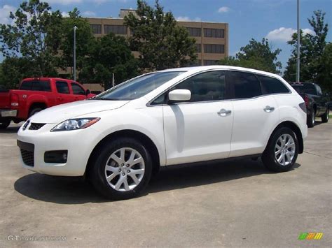One bonus for buyers is that the engine has been modified to allow it to run on regular gasoline instead of premium without. 2007 Crystal White Pearl Mica Mazda CX-7 Grand Touring ...
