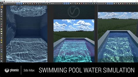 Swimming Pool Water Simulation With Vray Next And Phoenix Fd Youtube