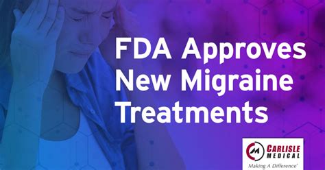 Fda Approves New Migraine Treatments Carlisle And Associates