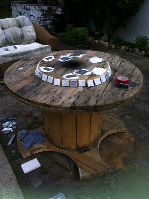 See more ideas about wood spool, spool furniture, spool tables. Wire spool before | Outdoors that I love | Pinterest ...