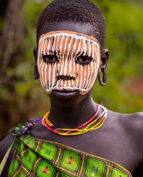 Mursi Tribe Ethiopia African Tribes Urban Art Face Painting Art