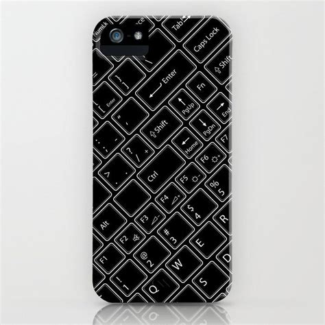 A Black And White Phone Case With An Abstract Design On Its Back Cover