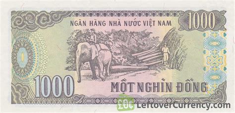 1000 Vietnamese Dong Banknote Type 1988 Exchange Yours For Cash